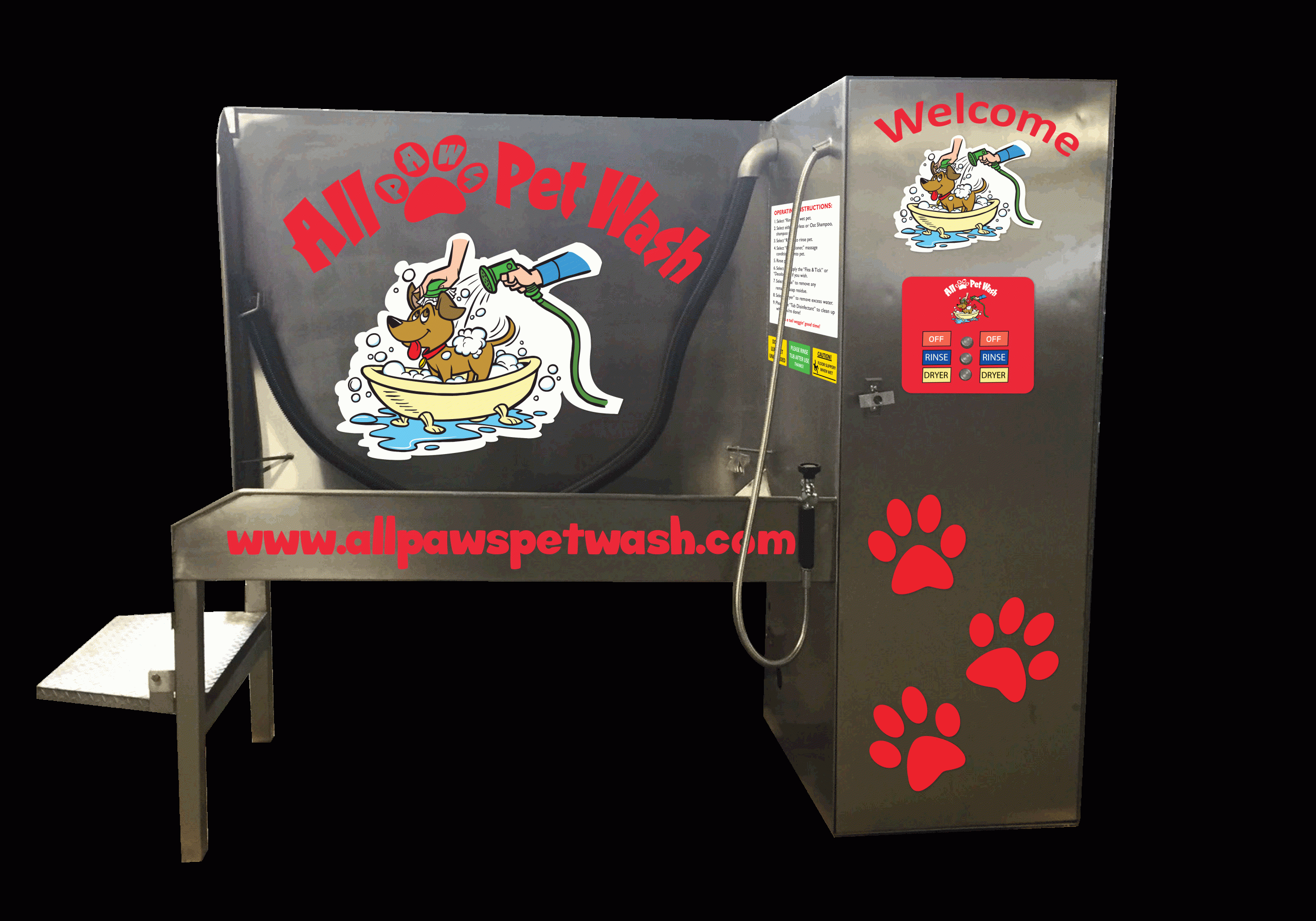 Pet Wash Station for Apartment Complexes All Paws Pet Wash