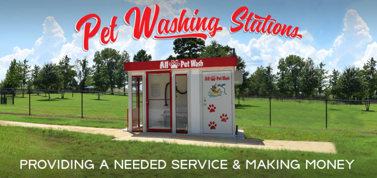 a sign for pet washing stations provides a needed service and making money