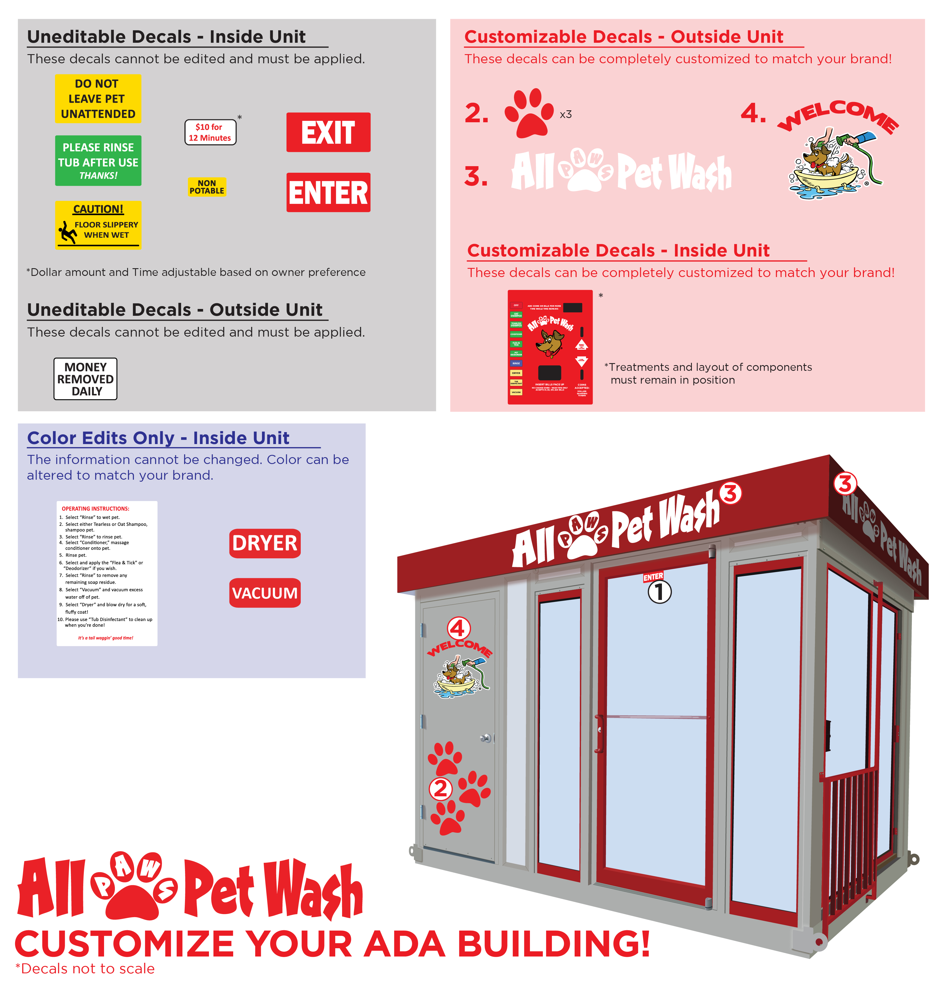 Self Serve Pet Wash Customization All Paws Pet Wash
