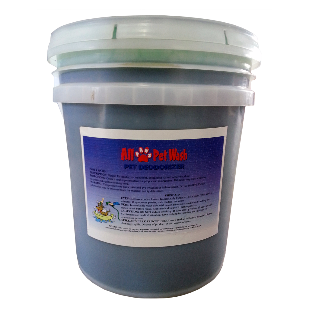 Pet Deodorizer Concentrate 5 Gallon All Paws Pet Wash