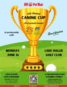 All Paws 6th Annual Canine Cup is Monday, June 16th at Lake Hallie Golf Club.